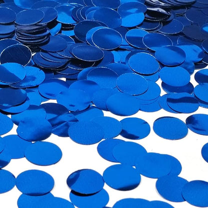 Blue Metallic Shiny Round Confetti 0.6 Inch-Table Sequin Confetti for Party Wedding Decoration(3.52 oz)