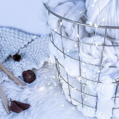 12 Pack Led Fairy Lights Battery Operated String Lights with Timer Waterproof Silver Wire 14 Feet 40 Led Twinkle Mason Jar Lights for Wedding Party Bedroom Patio Christmas White