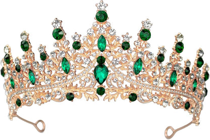 Tiaras and Crowns for Women Crystal Princess Tiaras Rhinestone Queen Crowns For Wedding Bridal Birthday Prom Pageant Party (Tiara 100)