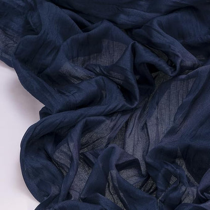 Socomi 3pcs Navy Blue Fall Thanksgiving Cheesecloth Table Runner Boho Rustic Gauze 120 inch 10FT Cheese Cloth Runner for Wedding Party Baby Shower Birthday Home Decor Holiday Decorations