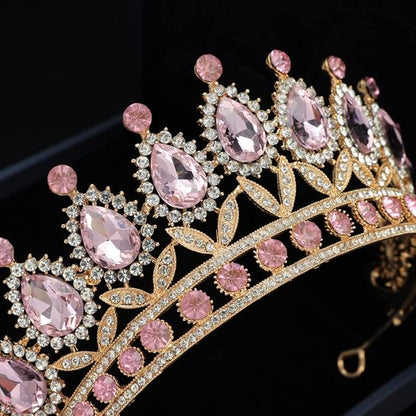Kamirola Tiaras Princess Crown for Women and Girls Crystal Headbands for Bridal, Princess for Wedding and Party(TR21)