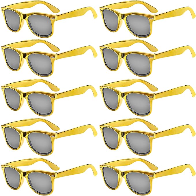 Pibupibu 10/20 Packs Adults Wholesale Neon Colors Square Retro Style Party Favors Sunglasses