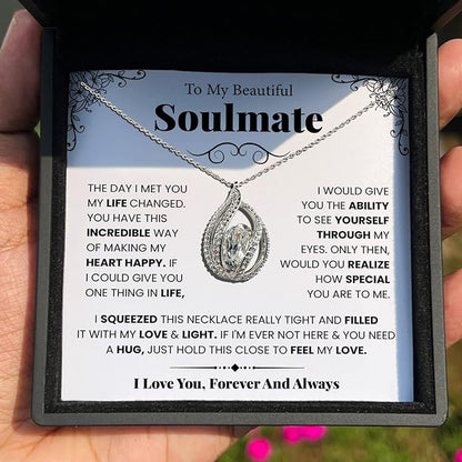 TRYNDI To My Wife Necklace from Husband - Soulmate, Girlfriend, Fiance Gift for Anniversary, Birthday, Christmas, Valentine's Day, Mother's Day - Romantic Wife Christmas Gift ideas