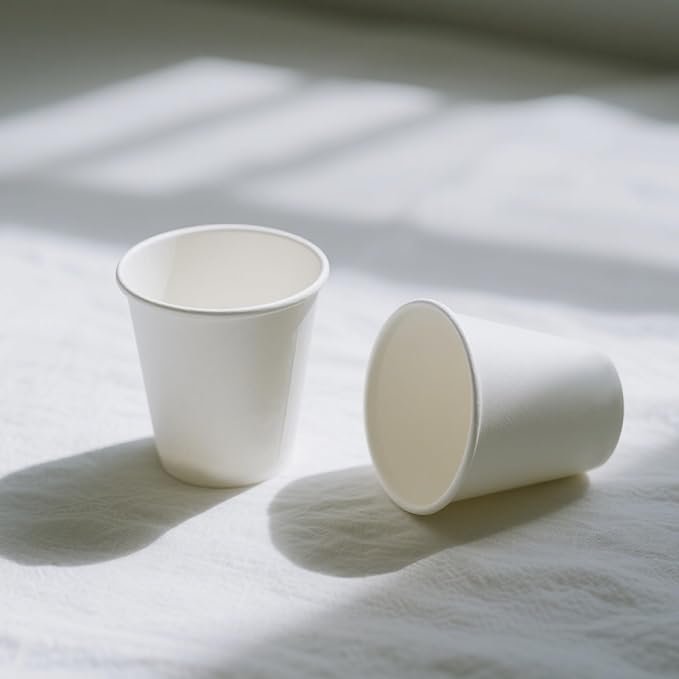 White Coffee Cups 4 oz-200,Disposable Paper Cups for Hot Paper Coffee Cup,Travel to Go