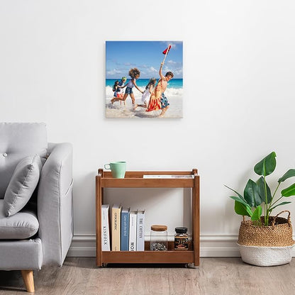 DBLAKI Personalized Custom Canvas Prints - Custom Framed Canvas Prints With Your Photos,Printed Photo To Canvas Wall Art Ideal for Home Decor Gifts Keepsakes 18" x18"