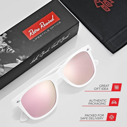 Retro Rewind Polarized Sunglasses for Men and Women - UV Protection Classic Sun Glasses