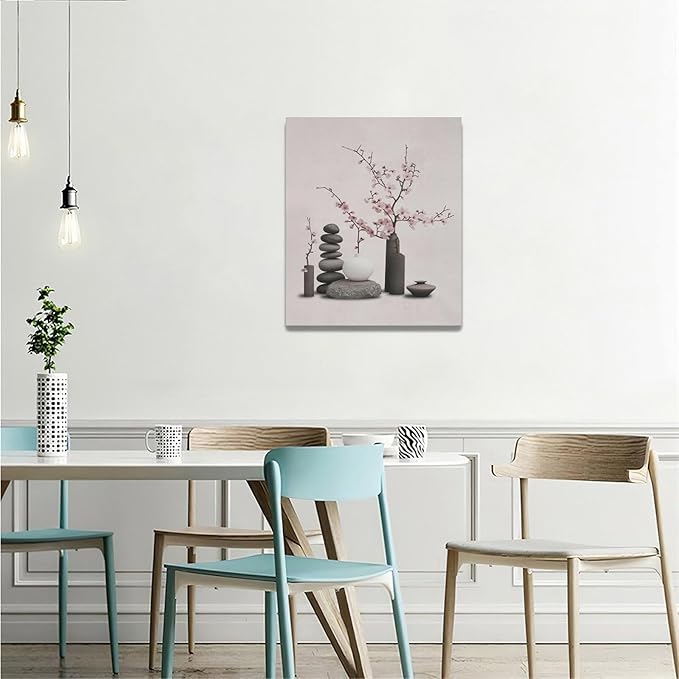 Zen Wall Art Zen Bathroom Pictures Wall Decor Spiritual Canvas Prints Meditation Decorations Painting Framed Artwork Office Home Spa Yoga Decor For Bedroom Dining Living Room 20"x24"