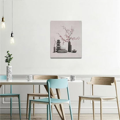 Zen Wall Art Zen Bathroom Pictures Wall Decor Spiritual Canvas Prints Meditation Decorations Painting Framed Artwork Office Home Spa Yoga Decor For Bedroom Dining Living Room 20"x24"