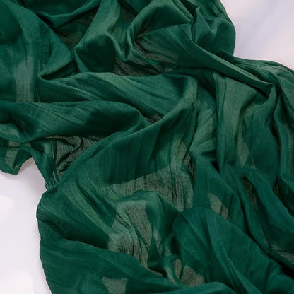 MLMC 3 Pack Emerald Green Cheesecloth Table Runner Boho Dark Green Cheese Cloth Table Runner 10ft Sheer Gauze Cheesecloth Decorations for Wedding Home Party Christmas Decor