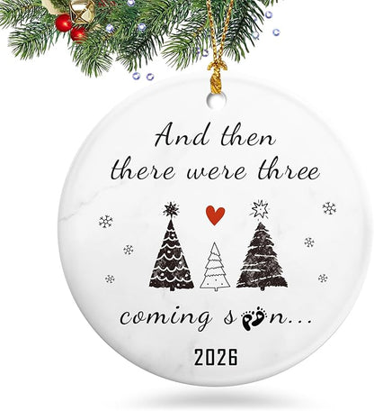 2026 Pregnancy Announcement Gift,2026 Baby Gender Reveal Ornament,Expecting Baby Coming Soon Announcement Ideas for Family,Husband, Expecting Parents to Be Unique Gifts