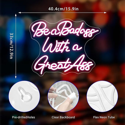 Neon Sign, Neon Signs for Wall Decor Pink Neon LED Signs Room Neon Light Up Signs Home Decor for Bedroom Club Party Bars Shop USB Operated