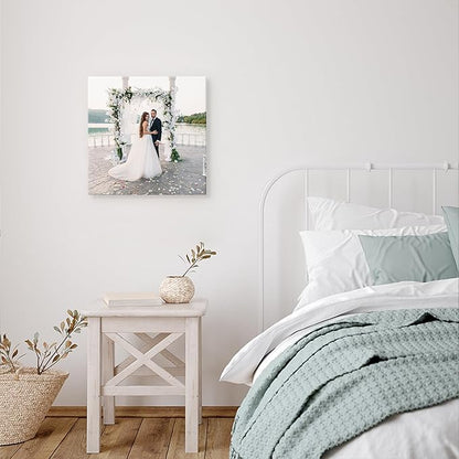 DBLAKI Personalized Custom Canvas Prints - Custom Framed Canvas Prints With Your Photos,Printed Photo To Canvas Wall Art Ideal for Home Decor Gifts Keepsakes 20" x20"