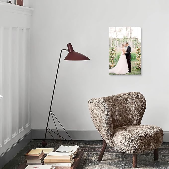 DBLAKI Personalized Custom Canvas Prints - Custom Framed Canvas Prints With Your Photos,Printed Photo To Canvas Wall Art Ideal for Home Decor Gifts Keepsakes 12" x18"