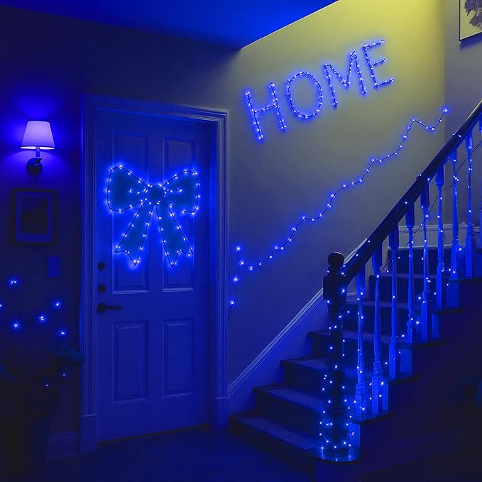 Joomer Battery String Lights, 2PACK Total 32FT 100 LED Battery Operated String Light, Twinkle Fairy Lights with Timer for Home, Garden, Store, Party, Holiday, Indoor Decor (Blue)