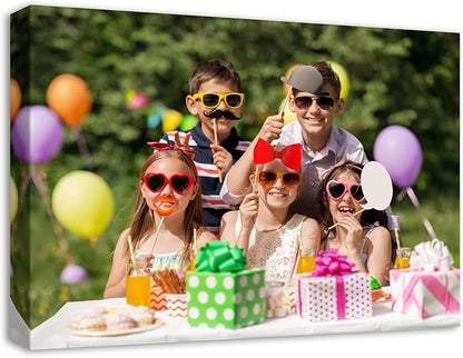 DBLAKI Personalized Custom Canvas Prints - Custom Framed Canvas Prints With Your Photos,Printed Photo To Canvas Wall Art Ideal for Home Decor Gifts Keepsakes 16" x12"