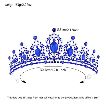 Princess Tiara and Crown for Women Wedding Tiaras for Bridal girls Tiaras and Crystal Crowns Rhinestone Headband Metal Hair Accessories for Costume Birthday Party Prom Gifts