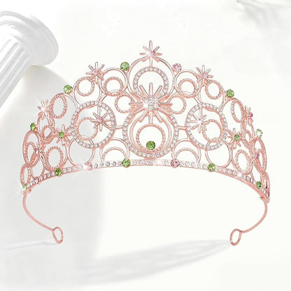 Stellar Crown for Women & Princess Tiaras, Wicth Merch Hat Accessories for Halloween, Bubble Headpiece for Women Party Dress Outfits