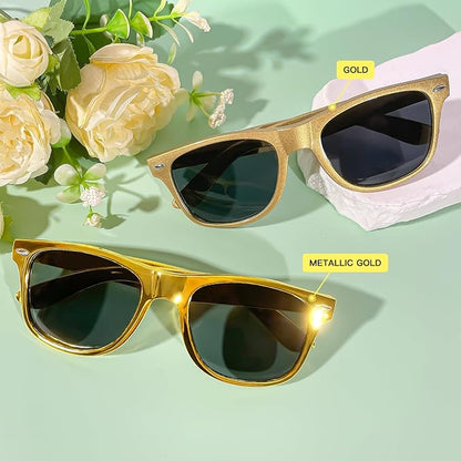 Pibupibu 10/20 Packs Adults Wholesale Neon Colors Square Retro Style Party Favors Sunglasses