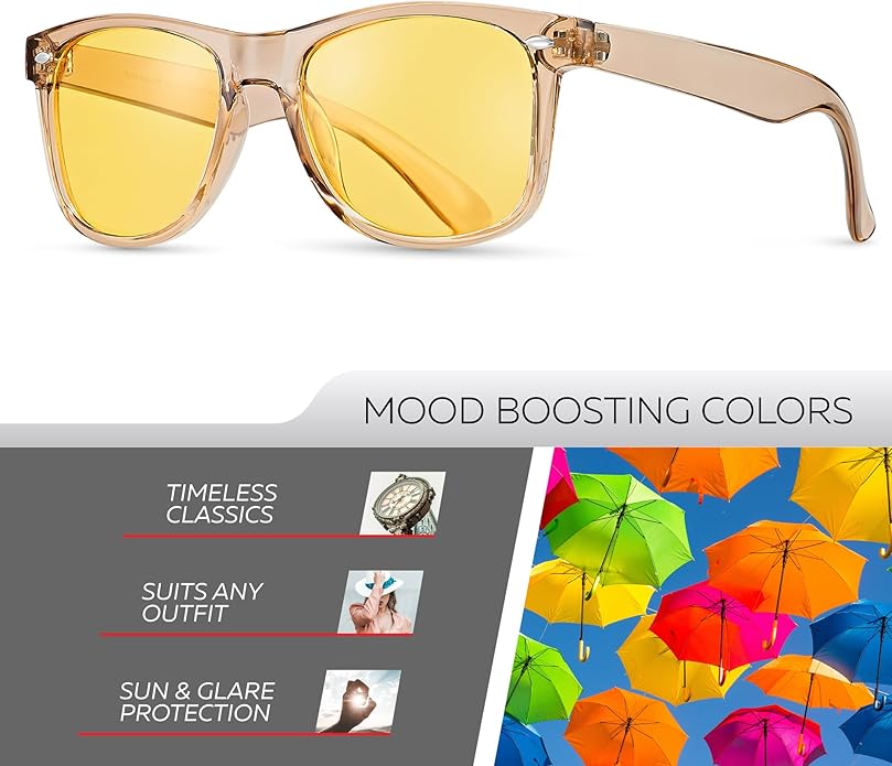 Retro Rewind Polarized Sunglasses for Men and Women - UV Protection Classic Sun Glasses