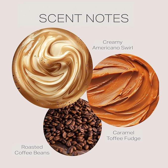 Coffee Candle - 9.7oz Frosted Jar Candles with Wooden Wick in Gift Box & Branded Shipper- Coffee Scented Candle