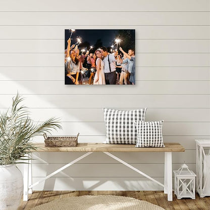 DBLAKI Personalized Custom Canvas Prints - Custom Framed Canvas Prints With Your Photos,Printed Photo To Canvas Wall Art Ideal for Home Decor Gifts Keepsakes 30" x24"