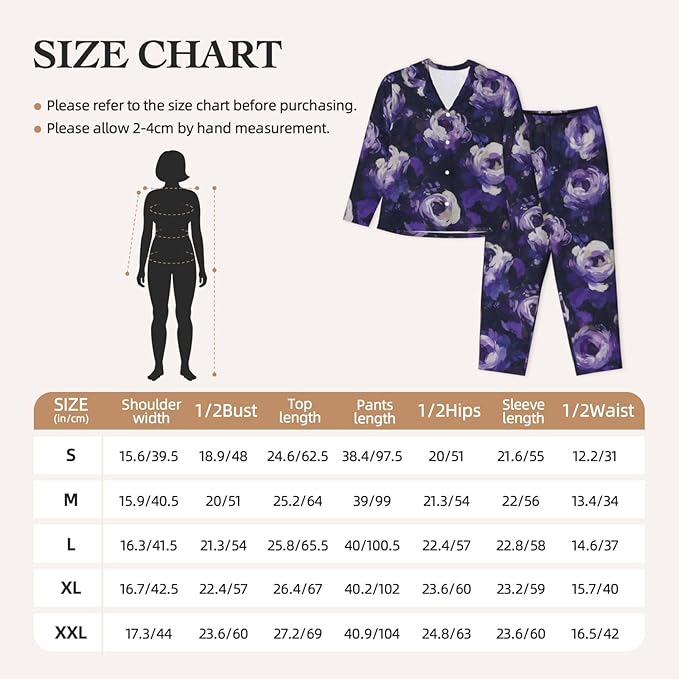 Retro Bee And Floral Women'S Pajama Sets Ultra-Soft Printed Sleepwear