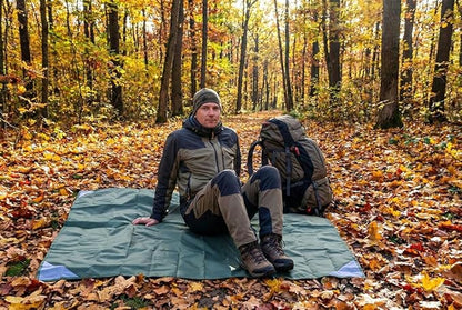 Orga'Neat Pocket Picnic Blanket, Sandproof Lightweight Pocket Camping Tarp, 55″x 60″ Foldable & Fits into Small Bag, Water Resistant Washable Quick Dry Compact Beach Mat for Outdoor Recreation