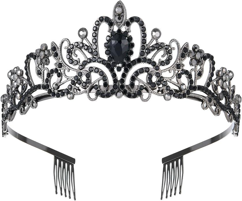 Sparkling Crystal Princess Tiaras for Women Girl Crown Queen Headband Fashion Headpiece for Wedding Birthday Bride Bridal Prom Party Hair Accessories Valentines Mothers Day Gifts