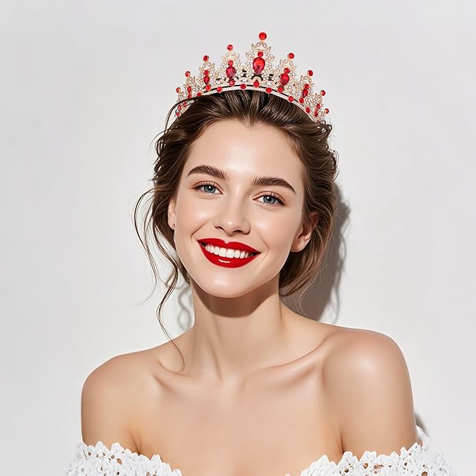 Kamirola - Queen Crown and Tiaras Princess Crown for Women and Girls Crystal Headbands for Bridal, Princess for Wedding and Party（01）