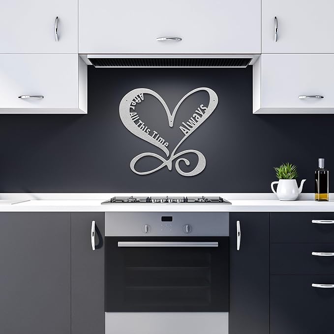 Custom Infinity Metal Sign, Infinity Heart Metal Wall Art, Personalized Infinity Metal Name Sign, Family Wall Decor, Infinity Decor, Anniversary, Wedding Gifts, Infinity Sign Metal Art, Wall Décor