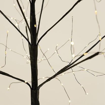 5 Ft Black Fairy Light Tree Home Décor Fairy Tree Black Room Decor, 570 Warm White LED Lights
