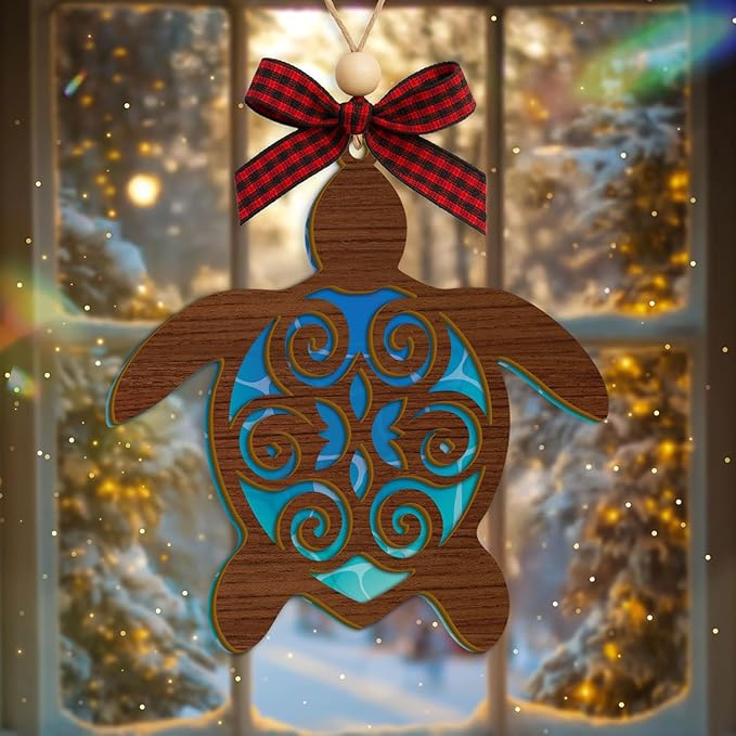 Baby Coming Soon 2026, Baby Announcement Christmas Ornament for New Parents, Expecting Couple, Promoted to Grandparents Gift, Baby Reveal Keepsake Decor (Turtle Gifts)