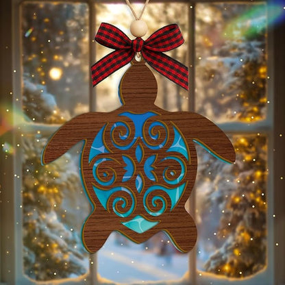Baby Coming Soon 2026, Baby Announcement Christmas Ornament for New Parents, Expecting Couple, Promoted to Grandparents Gift, Baby Reveal Keepsake Decor (Turtle Gifts)