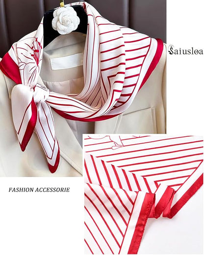 Neck Scarf For Womens Silky Head Scarves Hair Bandanas Square Scarf Fashion Accessories lightweight
