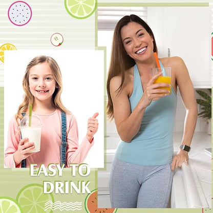 Tessco for you 600 Pcs 9.84 Inch Jumbo Smoothie Straws Bulk Large Plastic Disposable Bubble Tea Straws Wide-Mouthed Individually Wrapped for Tall Homemade Milkshakes Drinking(Colorful)