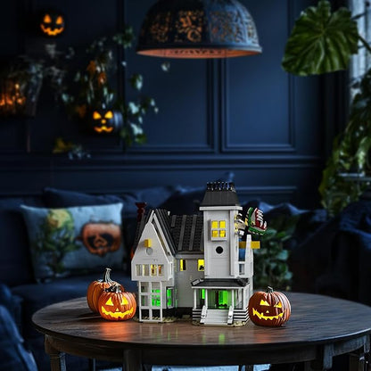 Horror Movie Beetle House Halloween Building Blocks Set, Betelgeuse Sandworm Monster Lydia Deetz Toys Compatible with Lego, Creative Birthday Decor Gift for Film Fans 18+ Adult (1851pcs)