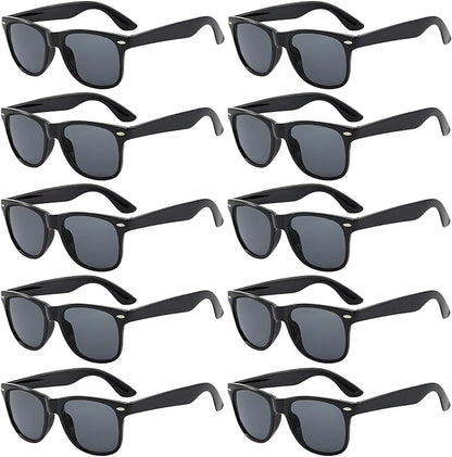 Pibupibu 10/20 Packs Adults Wholesale Neon Colors Square Retro Style Party Favors Sunglasses