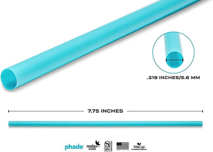 phade Eco-Friendly 7.75" Jumbo Drinking Straws 3,750 Count - Marine Biodegradable, Compostable, Individually Wrapped, 10 Pack