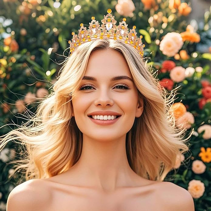 Kamirola - Queen Crown and Tiaras Princess Crown for Women and Girls Crystal Headbands for Bridal, Princess for Wedding and Party（01）