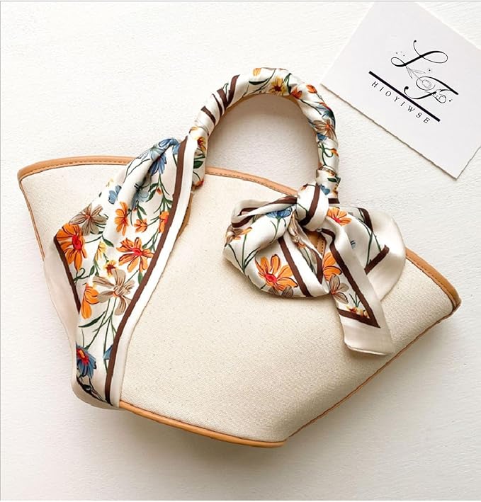 Head Scarf Hair Neck Scarves For Women Purse Bag Scarfs For Handbags Silky Long Thin Satin Headscarf Fashion
