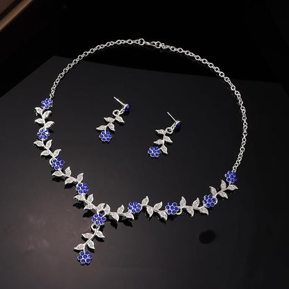 Kamirola Tiaras and Crowns for Women,Tiaras Earrings Necklace, Crystal Bridal Jewelry Set (TR48)