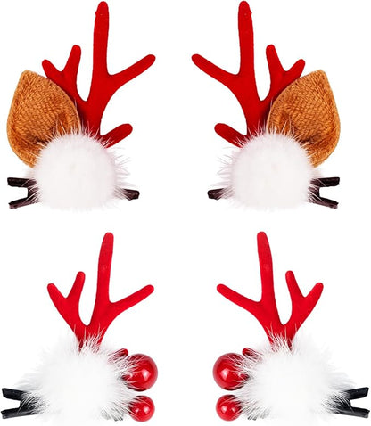 TOECWEGR Christmas Reindeer Antlers Headband Hair Clips Hair Hoop Girl Holiday Beauty Headdress