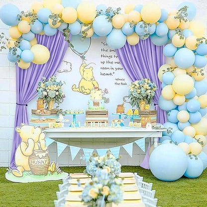 Hiasan Lavender Backdrop Curtains for Parties, Polyester Photography Backdrop Drapes for Family Gatherings, Wedding Decorations, 5ftx10ft, Set of 2 Panels