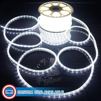 Russell Decor LED Rope Lights Festival Holiday Party Seasonal Christmas Decoration 30ft - 200ft Customized Available (Cool White, 50)