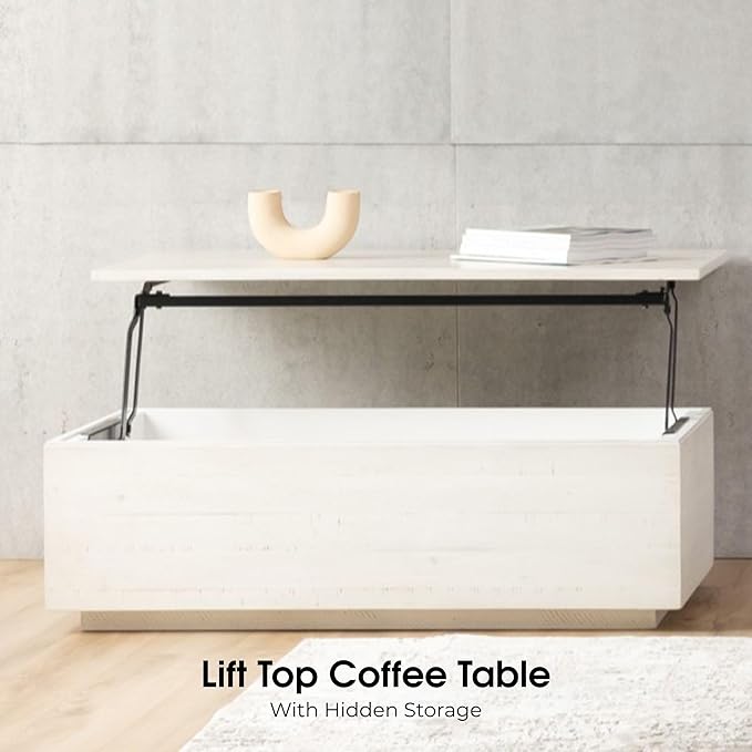 Transformer Table - Solid Wood Extendable Dining Table, Seats 2-12, Expandable Dining Room Table, Space-Saving Furniture, Kitchen and Dining Room Furniture (White, Table + Coffee Table)