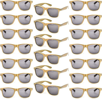 YQVIE 20 Pack Wholesale Sunglasses for Men Women in Bulk 70s Retro Cheap Glasses for Party Supplies