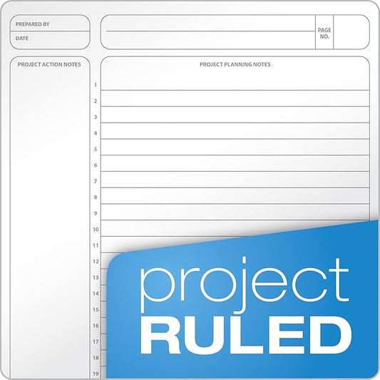 Ampad Gold Fibre Designer, Project Planner,Size 9-1/2 x 7-1/4, Asst Covers, 84 Sheets per Notebook (20-817),White