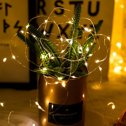 12 Pack Fairy Lights Battery Operated String Lights，7FT 20LED Waterproof Silver Wire Christmas Lights Outdoor,Firefly Mini Lights for Bedroom Party Birthday Wedding Indoor Decorations Home Decor