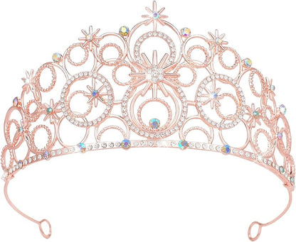 Stellar Crown for Women & Princess Tiaras, Wicth Merch Hat Accessories for Halloween, Bubble Headpiece for Women Party Dress Outfits