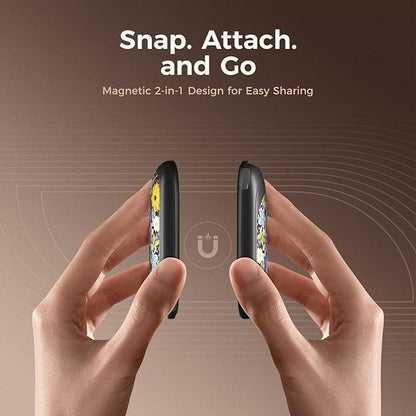 OCOOPA Magnetic Hand Warmers Rechargeable 2 Pack, UL Safety Heat 100-126°F, 3-Settings, Pocket-Sized, Max. 8 Hrs Long Lasting,Great for Raynauds, Golf, Hunting, Camping, Gifts for Men Women, UT3 Lite
